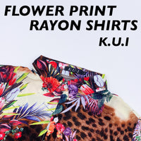 K.U.I - FLOWER PRINT RAYON SHIRTS