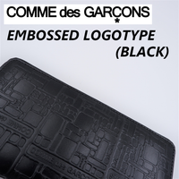 COMME des GARCONS - EMBOSSED LOGOTYPE(BLACK)