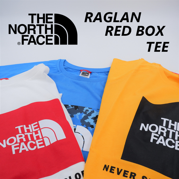 THE NORTH EACE - RAGLAN RED BOX TEE